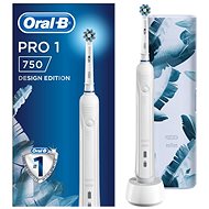 Oral-B Pro 750 Cross Action White + Cestovní pouzdro - Elektrický zubní kartáček