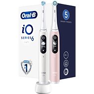 Oral-B iO Series 6 Duo White & Pink Sand magnetické zubní kartáčky - Elektrický zubní kartáček