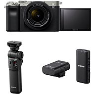 Sony Alpha A7C + FE 28-60mm f/4-5.6 stříbrný + Grip GP-VPT2BT + Mikrofon ECM-W2BT - Digitální fotoaparát