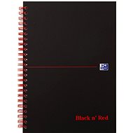 Zápisník OXFORD Black n´ Red Notebook A5, 70 listů, linkovaný - Zápisník