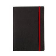 OXFORD Black n´ Red Journal A5, 72 listů, linkovaný,  ohebné desky - Zápisník