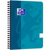 Zápisník OXFORD Nordic Touch A5+, 70 listů, čtverečkovaný, modrý - Zápisník