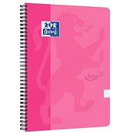 OXFORD Nordic Touch A4+, 70 listů, čtverečkovaný, růžový - Zápisník