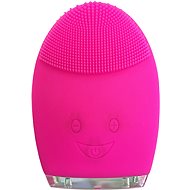 Palsar7 Kulatý elektrický masážní kartáček na čištění pleti, tmavě růžový - Kosmetický přístroj