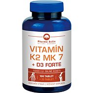 Vitamin K2 MK7 + D3 FORTE 1000 I.U. 125 tablet - Vitamín K2