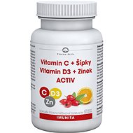 Pharma Activ Vitamin C + Rosehips Vitamin D3 + Zinc ACTIV tbl.60
