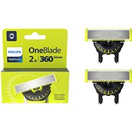 Philips OneBlade Interchangeable blades 360 2pcs for Philips OneBlade QP420/50 - Men's Shaver Replacement Heads