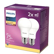 Philips LED 11-75W, E27 2700K, 2ks