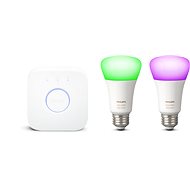 Philips Hue White and Color ambiance 9,5W E27 PMO 2 pack starter pack - LED žárovka