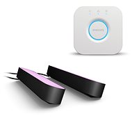 Philips Hue White and Colour Ambiance Play Double Pack 78202/31/P7 + Philips Hue Bridge 2.0, Apple H - Smart Lighting Set