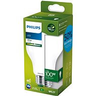 Philips LED 7,3-100W, E27, 3000K, mléčná, A