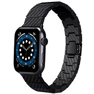 Pitaka Carbon Fiber Strap Black/Grey Apple Watch 45/44/42mm - Řemínek