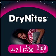 HUGGIES Dry Nites Medium 4-7 years Girls (10 ks) - Jednorázové pleny