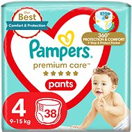 Plenkové kalhotky PAMPERS Pants Premium Care Maxi vel. 4 (38 ks)