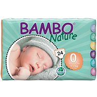 BAMBO NATURE 0 Premature 1–3 kg, 24 ks - Jednorázové pleny