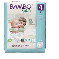 BAMBO NATURE 4  7–14 kg, 24 ks - Dětské pleny