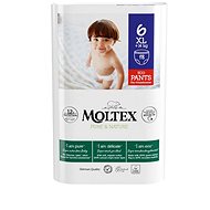 MOLTEX Natahovací plenkové kalhotky XL +14 kg (18 ks) - Eko plenkové kalhotky