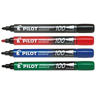 Popisovač PILOT Permanent Marker 100 1.0 mm, sada 4 barev - Popisovač
