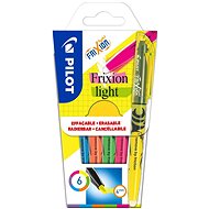 Zvýrazňovač PILOT FriXion Light 1.0 - 3.3 mm, sada 6 barev - Zvýrazňovač