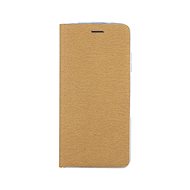 Pouzdro na mobil Forcell Pouzdro Xiaomi Redmi Note 10 5G knížkové Luna Book zlato-stříbrné 58713