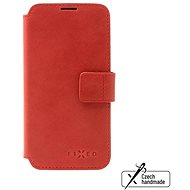 FIXED ProFit z pravé hovězí kůže pro Apple iPhone 14 Plus červené - Pouzdro na mobil