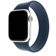 FIXED Elastic Silicone Strap pro Apple Watch 42/44mm velikost L modrý - Řemínek