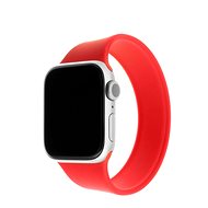 FIXED Elastic Silicone Strap pro Apple Watch 42/44mm velikost XL červený - Řemínek