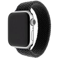 FIXED Elastic Nylon Strap pro Apple Watch 42/44/45/Ultra 49mm velikost XS černý - Řemínek