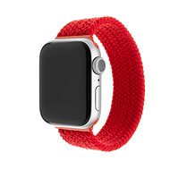 FIXED Elastic Nylon Strap pro Apple Watch 38/40/41mm velikost S červený - Řemínek