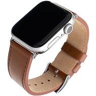 FIXED Leather Strap pro Apple Watch 42/44/45/Ultra 49mm hnědý - Řemínek