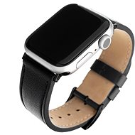 FIXED Leather Strap pro Apple Watch 42/44/45/Ultra 49mm černý - Řemínek