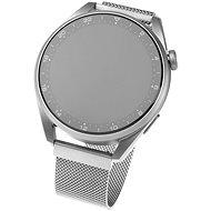 Řemínek FIXED Mesh Strap s šířkou 22mm stříbrný