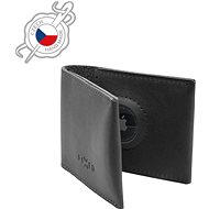 FIXED Wallet for AirTag in Genuine Cowhide, Black - Wallet