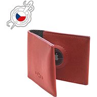 FIXED Wallet for AirTag in Genuine Cowhide, Red - Wallet