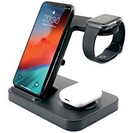 FIXED Powerstation for 3 Devices, Black - Wireless Charger