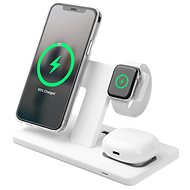 FIXED MagPowerstation 3in1 with MagSafe 15W+15W+5W white - MagSafe Wireless Charger
