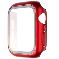 FIXED Pure+ s temperovaným sklem pro Apple Watch 41mm červené