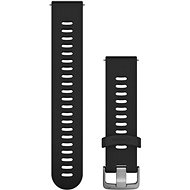 Řemínek Garmin Quick Release 20 silikonový černý (stříbrná přezka)