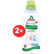 FROSCH Baby Baby &amp; Baby Rinse 2 × 750 ml (60 washings) - Eco-Friendly Gel Laundry Detergent
