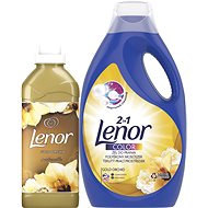 LENOR Gold Orchid prací prostředek 2,2 l (40 praní) + aviváž 750 ml, (25 praní) - Sada drogerie