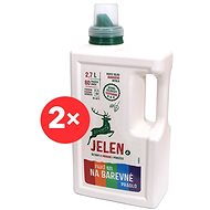 JELEN Laundry Gel for Colour Laundry 2× 2.7l (120 Washings) - Eco-Friendly Gel Laundry Detergent