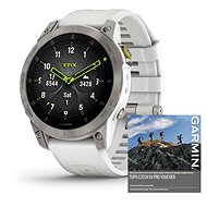 Garmin Epix PRO Sapphire Titan/White Band - Chytré hodinky