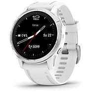 Chytré hodinky Garmin Fenix 6S Glass Silver/White Band - Chytré hodinky