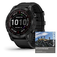 Garmin Fenix 7 PRO Sapphire Solar Black DLC Titanium/Black Band - Chytré hodinky