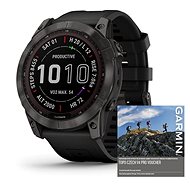 Garmin Fenix 7X PRO Sapphire Solar Carbon Gray DLC Titanium/Black Band - Chytré hodinky