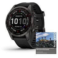 Garmin Fenix 7S PRO Sapphire Solar Carbon Gray DLC Titanium/Black Band - Chytré hodinky