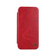 Nillkin Qin iPhone 12 Pro knížkové kožené červené 54919 - Pouzdro na mobil