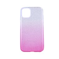 TopQ iPhone 13 glitter stříbrno-růžový 64834 - Kryt na mobil