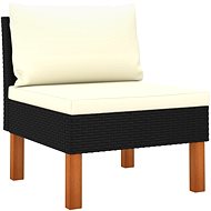 Středová sedačka polyratan a masivní eukalyptové dřevo 315762 - Zahradní nábytek