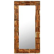 Nástěnné zrcadlo masivní recyklované dřevo 60 x 120 cm - Zrcadlo